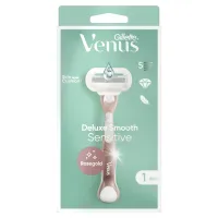 Бритва Gillette Venus Extra Smooth Sensitive RoseGold з 1 змінним картриджем (7702018517886) - Зображення 2