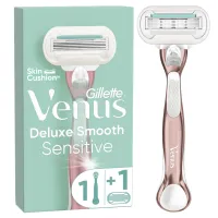 Бритва Gillette Venus Extra Smooth Sensitive RoseGold з 1 змінним картриджем (7702018517886) - Зображення 1