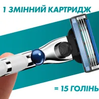 Змінні касети Gillette Mach3 Turbo 5 шт. (7702018552344) - 5