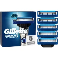 Змінні касети Gillette Mach3 Turbo 5 шт. (7702018552344) - 1
