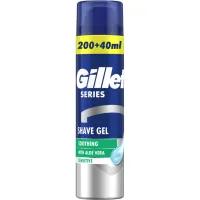 Гель для гоління Gillette Series Soothing для чутливої шкіри з алое вера 240 мл (7702018982011) - 1
