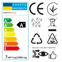 Лампочка Євросвітло 7Вт 2700К P-7-2700-27 Е27 - Изображение 3