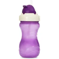 Поїльник-непроливайка Baboo із силіконовою соломинкою, 360 мл, 9 + (фіолетова) (8-128) - Зображення 2