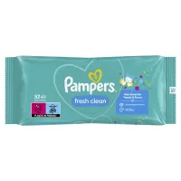 Дитячі вологі серветки Pampers Fresh Clean 52 шт (8001841041360) - 2