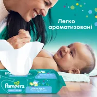Дитячі вологі серветки Pampers Fresh Clean 4х52 шт (8001841077949) - 7