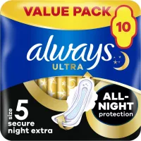 Гігієнічні прокладки Always Ultra Secure Night Extra Розмір 5 10 шт. (8006540093849) - 1