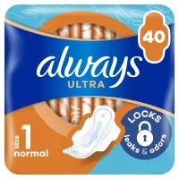 Гігієнічні прокладки Always Ultra Normal (Розмір 1) 40 шт. (8006540211380) - 1