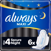 Гігієнічні прокладки Always Maxi Secure Night Розмір 4 6 шт. (8006540538258) - Image 1