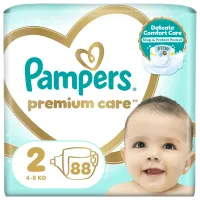 Підгузки Pampers Premium Care Розмір 2 (4-8 кг) 88 шт (8006540857717) - 1