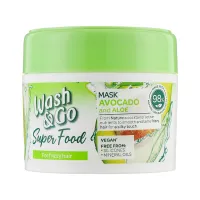 Маска для волосся Wash&Go Super Food з авокадо і алое вера 300 мл (8008970053097) - 1