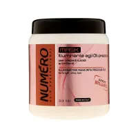 Маска для волосся Brelil Numero для надання блиску з цінними оліями 1 л (8011935071784) - 1