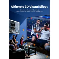 Кабель мультимедійний HDMI M to HDMI M 1.5m braided HD140 black Ugreen (80402) - 3