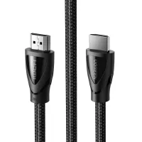 Кабель мультимедійний HDMI M to HDMI M 1.5m braided HD140 black Ugreen (80402) - 1
