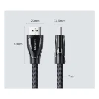 Кабель мультимедійний HDMI M to HDMI M 3.0m V2.1 Ugreen (80404) - 4