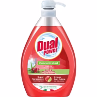 Засіб для ручного миття посуду Dual Power концентрований Алое та гранат 1 л (8054633830710) - Image 1