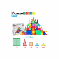 Конструктор Picasso магнітний Tiles Magnetic Building Blocks 101 деталь (817338022402) - Image 6