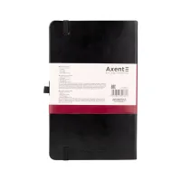 Блокнот Axent Partner Lux 125х195 мм 96 аркушів у клітинка Чорний (8202-01-A) - Зображення 3