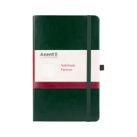 Блокнот Axent Partner Lux 125х195 мм 96 аркушів у клітинка Зелений (8202-04-A) - Зображення 1