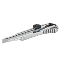 Ніж монтажний Sigma металевий корпус, лезо 18мм, гвинтовий замок (8211031) - 3