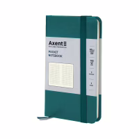 Книга записна Axent Partner, 95x140 мм, 96 аркушів, клітинка, малахітова (8301-31-A) - Image 2