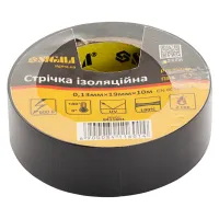 Ізоляційна стрічка Sigma ПВХ чорна 0.13мм*19мм*10м Premium (8411601) - 1