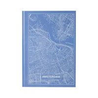 Канцелярська книга Axent Maps Amsterdam А4 в твердій обкладинці 96 аркушів в клітинку (8422-507-A) - Зображення 1