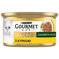 Консерви для котів Purina Gourmet Gold Соковита насолода з куркою 85 г (8445290823342) - 2