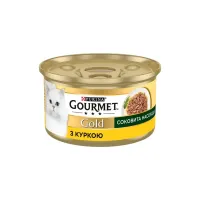 Консерви для котів Purina Gourmet Gold Соковита насолода з куркою 85 г (8445290823342) - 1