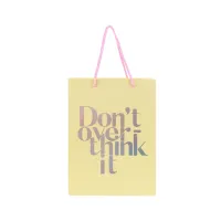 Подарочный пакет Axent бумажный Don't overthink it 18х24 см (8501-30-A) - Изображение 2