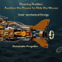 Конструктор Pantasy Steampunk- Наутілус (85029) - 5