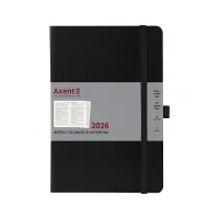 Тижневик Axent датований 2026 Grand Strong 195х255, чорний (8530-26-01-A) - Зображення 2