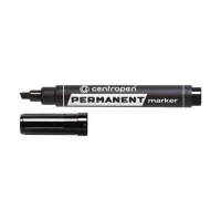 Маркер Centropen Permanent 8576 1-4,6 мм, chisel tip, black (8576/01) - Зображення 2