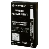 Маркер Centropen Permanent White 8586 2.5 мм (8586/11) - Изображение 2