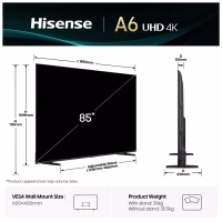 Телевизор Hisense 85A6Q - Image 2