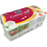 Туалетний папір Perfex Cotton Like Comfort Line 3 шари 16 рулонів (8606110850522) - 3