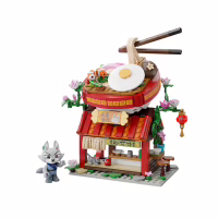 Конструктор Pantasy Kung Fu Panda Кунгфу Панда Міні Вид на вулицю - Раменна крамниця Чжена (86506) - Image 1