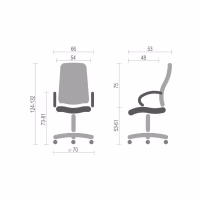 Офисное кресло Аклас Бадалона CH MB Черный (LC-A) (86866) - Image 2
