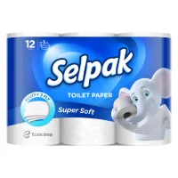 Туалетний папір Selpak 3 шари 12 рулонів (8690530204508) - 1
