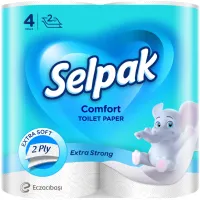 Туалетний папір Selpak Comfort 2 шари 4 рулони (8690530802117) - 1