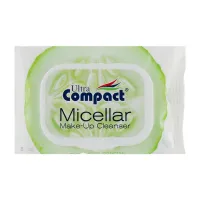 Вологі серветки Ultra Compact З міцелярною водою для зняття макіяжу 25 шт. (8697420535728) - 1