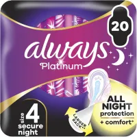 Гігієнічні прокладки Always Platinum Secure Night Розмір 4 20 шт. (8700216186797) - 1