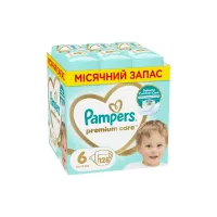 Підгузки Pampers Premium Care Розмір 6 (13-18 кг) 128 шт (8700216423700) - 1