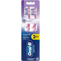 Зубна щітка Oral-B Pro 3D White Відбілювання Середньої жорсткості 2 шт. (8700216459761) - 2