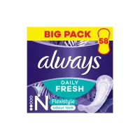 Щоденні прокладки Always Daily Fresh Normal Flexistyle 58 шт. (8700216461757) - 1