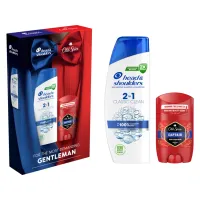 Набір косметики Old Spice Твердий дезодорант Captain 50 мл + Шампунь Head&Shoulders 2-в-1 Основний догляд 330 мл (8700216614740) - 1