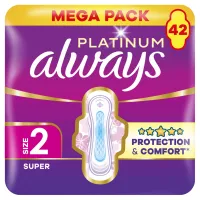 Гігієнічні прокладки Always Platinum Super Розмір 2 42 шт. (8700216784443) - Зображення 1