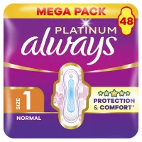 Гігієнічні прокладки Always Platinum Normal Розмір 1 48 шт. (8700216784719) - Зображення 1