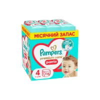 Підгузки Pampers Premium Care Pants Розмір 4 (9-15 кг) 114 шт (8700216829359) - 1