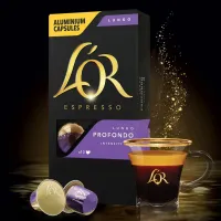 Кава L'OR Lungo Profondo 100% Арабіка в капсулах 10 шт (8711000360569) - 5