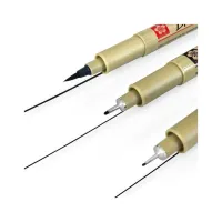 Лайнер Sakura Набір Pigma Micron 2 шт (0.1/0.5) + 1 лінер-пензель Pigma Brush Чорний, у блістері (8712079441685) - Зображення 2